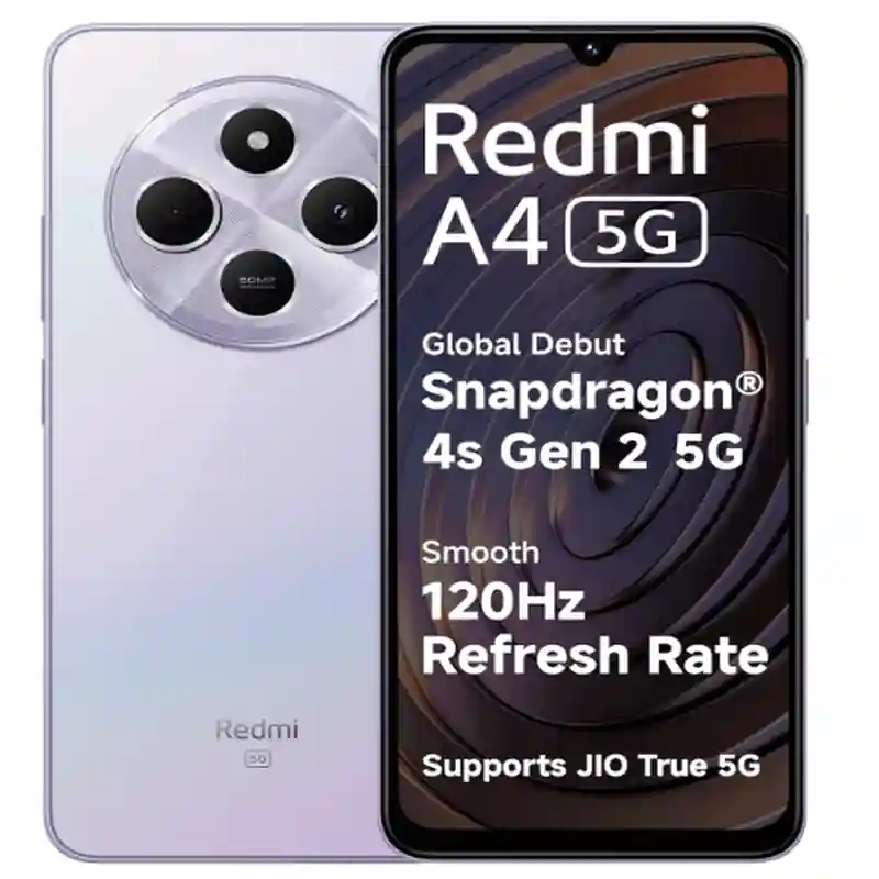 Redmi A4 5G smartphone with 120Hz display and Snapdragon 4s Gen 2