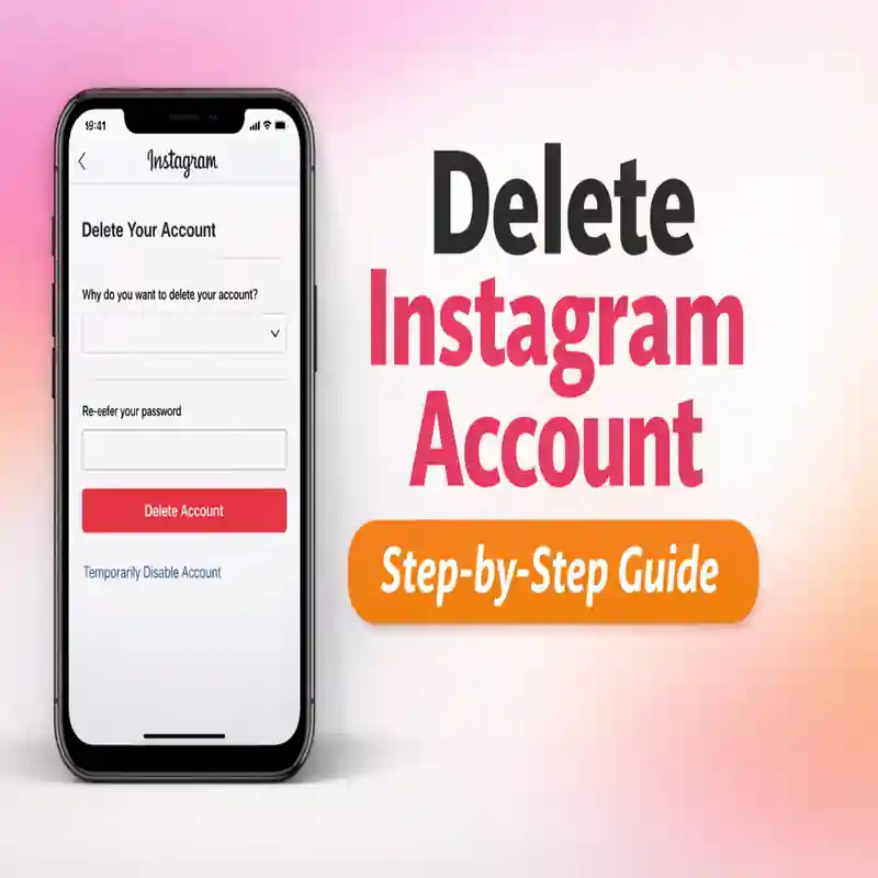 how to delete instagram account step by step